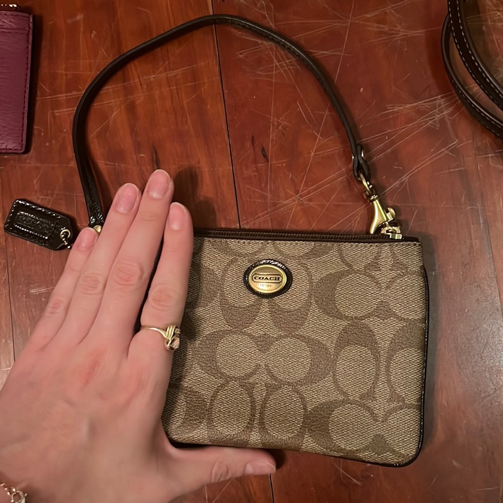 Mini coach vintage clutch